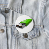 Badge Rond 7,6 Cm Bouton de clé USB (En situation)