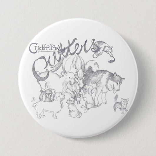 Badge Rond 7,6 Cm Bouton de créatures de Crickhollow (Devant)