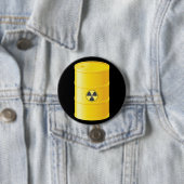 Badge Rond 7,6 Cm Bouton de déchets radioactifs (En situation)