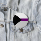 Badge Rond 7,6 Cm bouton de demisexuality (En situation)