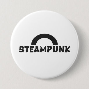 Badge Rond 7,6 Cm Bouton de design minimaliste Steampunk
