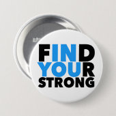 Badge Rond 7,6 Cm Bouton de devis motivationnel fort (Devant & derrière)