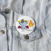 Badge Rond 7,6 Cm Bouton de diable (En situation)