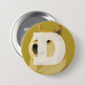 Badge Rond 7,6 Cm Bouton de Dogecoin (Devant & derrière)