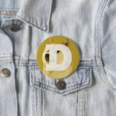 Badge Rond 7,6 Cm Bouton de Dogecoin (En situation)