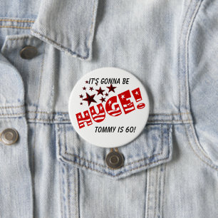 Badge Rond 7,6 Cm Bouton de fête de célébration énorme de Trump