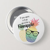 Badge Rond 7,6 Cm Bouton de Fineapple (Devant & derrière)