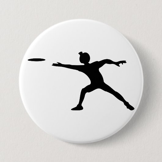 Badge Rond 7,6 Cm Bouton de frisbee (Devant)