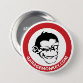 Badge Rond 7,6 Cm Bouton de GarageMonkey (Devant & derrière)