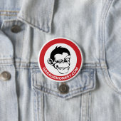 Badge Rond 7,6 Cm Bouton de GarageMonkey (En situation)