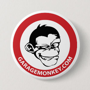 Badge Rond 7,6 Cm Bouton de GarageMonkey
