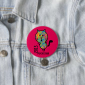 Badge Rond 7,6 Cm Bouton de gay pride (En situation)