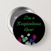 Badge Rond 7,6 Cm Bouton de gemmes (Devant & derrière)