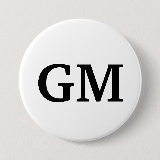 Badge Rond 7,6 Cm Bouton de GM (Devant)