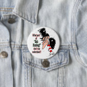 Badge Rond 7,6 Cm Bouton de "grippe-sou" (En situation)