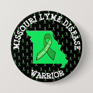 Badge Rond 7,6 Cm Bouton de guerrier de la maladie de Lyme du Missou