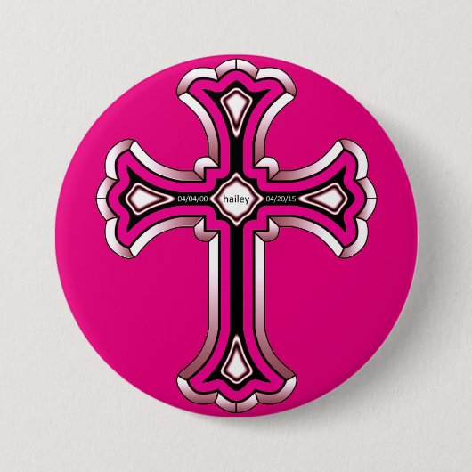 Badge Rond 7,6 Cm Bouton de Hailey (Devant)