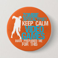 Bouton de jeu amusant pour garder le calme Zombie