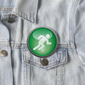 Badge Rond 7,6 Cm Bouton de jour de course de COURSE de triathlon (En situation)