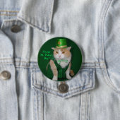 Badge Rond 7,6 Cm Bouton de Kitty d'Irlandais (En situation)