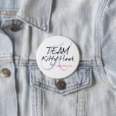 Badge Rond 7,6 Cm Bouton de Kitty Hawk d'équipe (En situation)