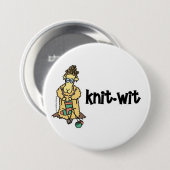 Badge Rond 7,6 Cm Bouton de Knit-Esprit (Devant & derrière)