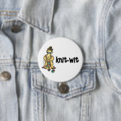 Badge Rond 7,6 Cm Bouton de Knit-Esprit (En situation)