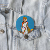 Badge Rond 7,6 Cm Bouton de la déesse Brahmacharini (En situation)