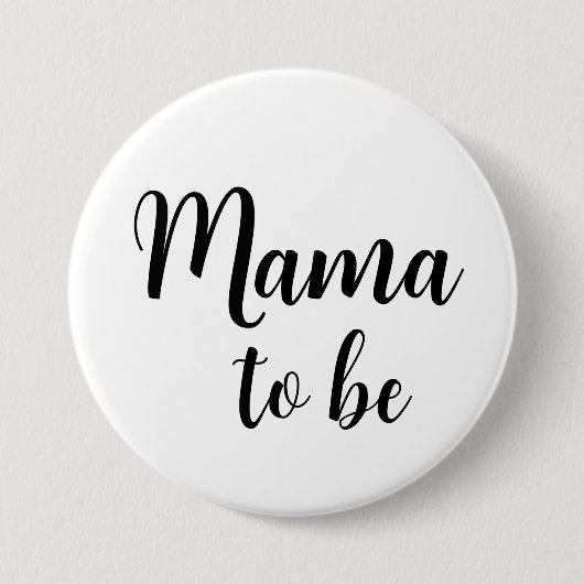 Badge Rond 7,6 Cm Bouton de la maman (Devant)