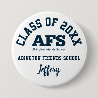 Badge Rond 7,6 Cm Bouton de l'école Abington Friends Personnalisé