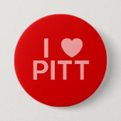 Badge Rond 7,6 Cm Bouton de l'emplacement du coeur (Devant)