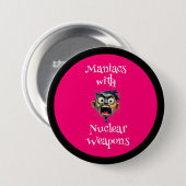 Badge Rond 7,6 Cm Bouton de maniaque (Devant & derrière)