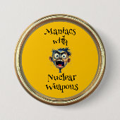 Badge Rond 7,6 Cm Bouton de maniaques (Devant)