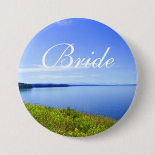Badge Rond 7,6 Cm Bouton de mariage de la mariée du parc national de
