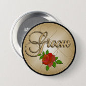 Badge Rond 7,6 Cm Bouton de marié (Devant & derrière)