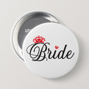 Badge Rond 7,6 Cm Bouton de mariée