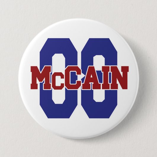 Badge Rond 7,6 Cm Bouton de McCain '08 (Devant)