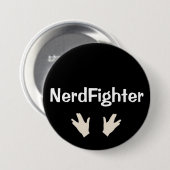 Badge Rond 7,6 Cm Bouton de NerdFighter - DFTBA (Devant & derrière)
