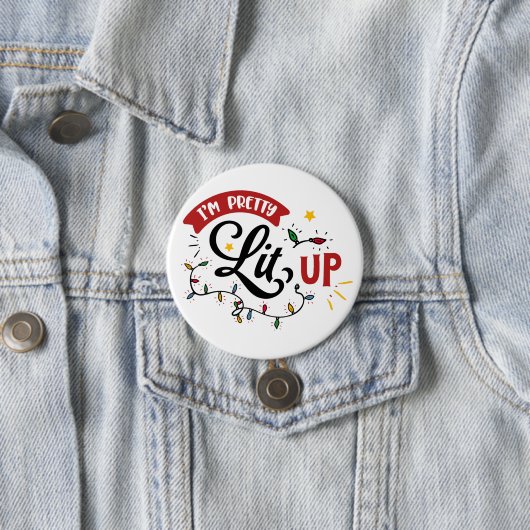 Badge Rond 7,6 Cm Bouton de Noël amusant (En situation)