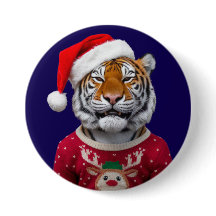 Bouton de Noël Tigre
