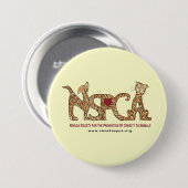 Badge Rond 7,6 Cm Bouton de NSPCA (Devant & derrière)