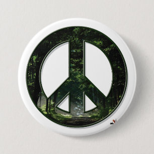 Badge Rond 7,6 Cm Bouton de paix de Sun