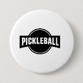 Badge Rond 7,6 Cm Bouton de Pickleball (Devant)
