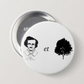 Badge Rond 7,6 Cm Bouton de Poe-et-Arbre (Devant & derrière)
