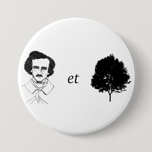 Badge Rond 7,6 Cm Bouton de Poe-et-Arbre (Devant)