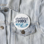 Badge Rond 7,6 Cm Bouton de police de grammaire (En situation)