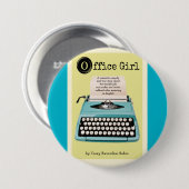 Badge Rond 7,6 Cm Bouton de préposée de bureau (Devant & derrière)
