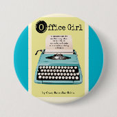 Badge Rond 7,6 Cm Bouton de préposée de bureau (Devant)