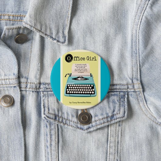 Badge Rond 7,6 Cm Bouton de préposée de bureau (En situation)