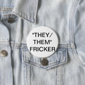 Badge Rond 7,6 Cm bouton de pronom (En situation)